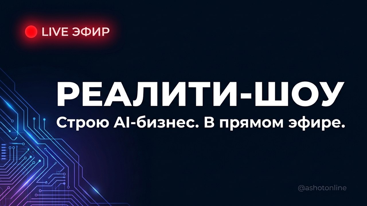 Строим AI Бизнес. Мой путь к $5000/мес на ИИ. Реалити шоу