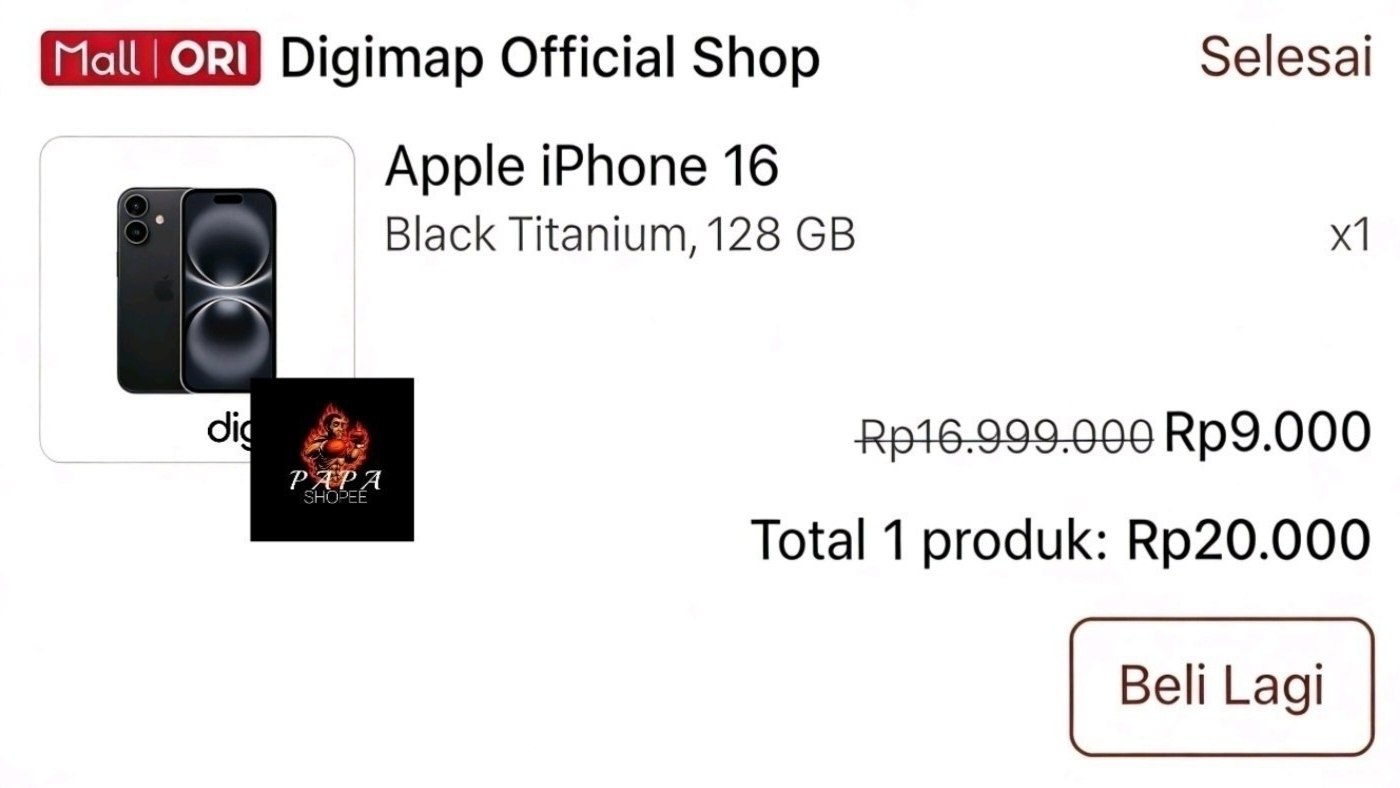 Racun Shopee (PAPA SHOPEE)