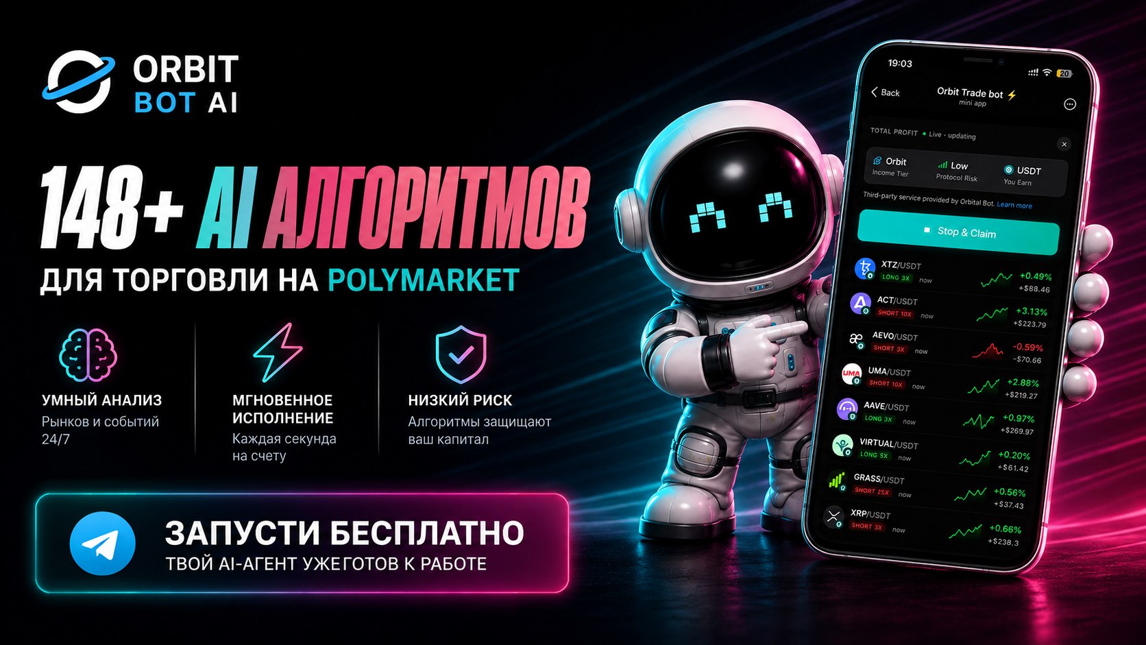 Николай Прохоров Polymarket Bot 24/7