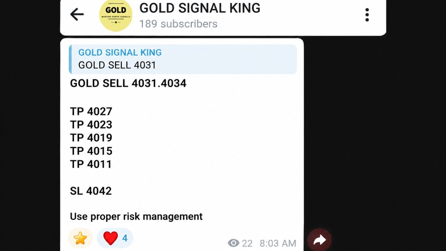 GOLD SIGNAL KING