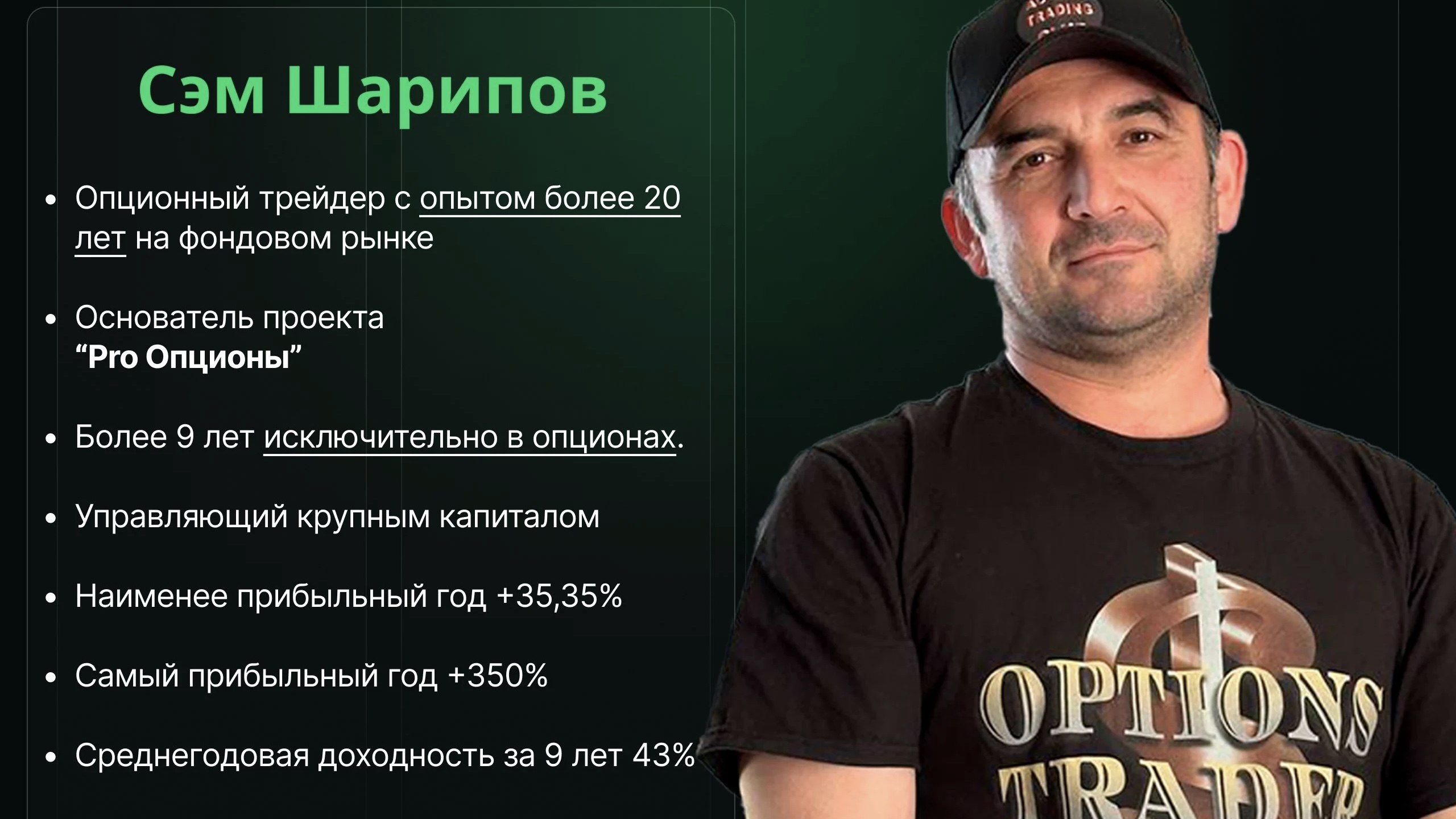 Сэм про Опционы
