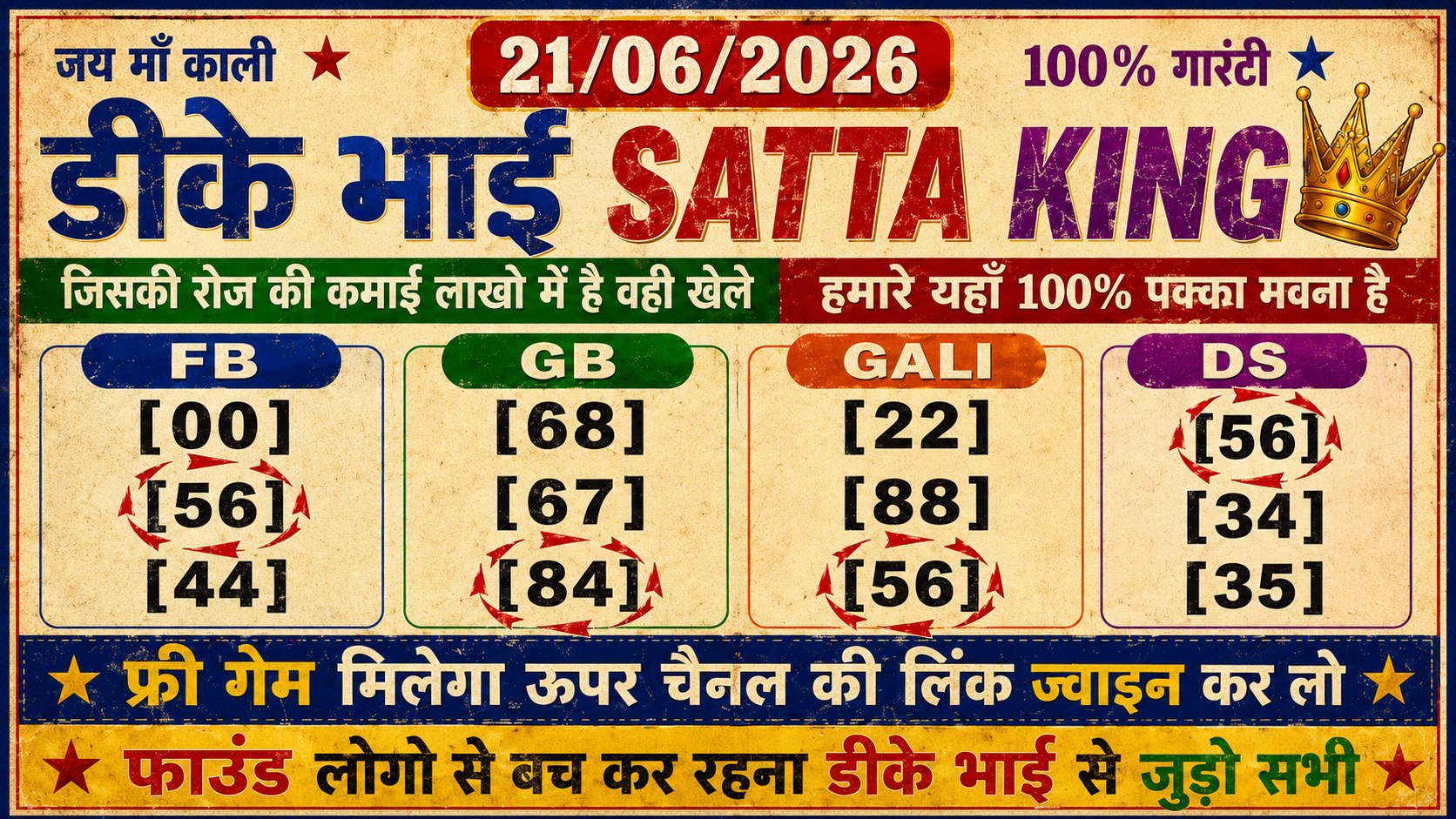 DK BHAI 1❤️ ( SATTA KING ) 👑💖