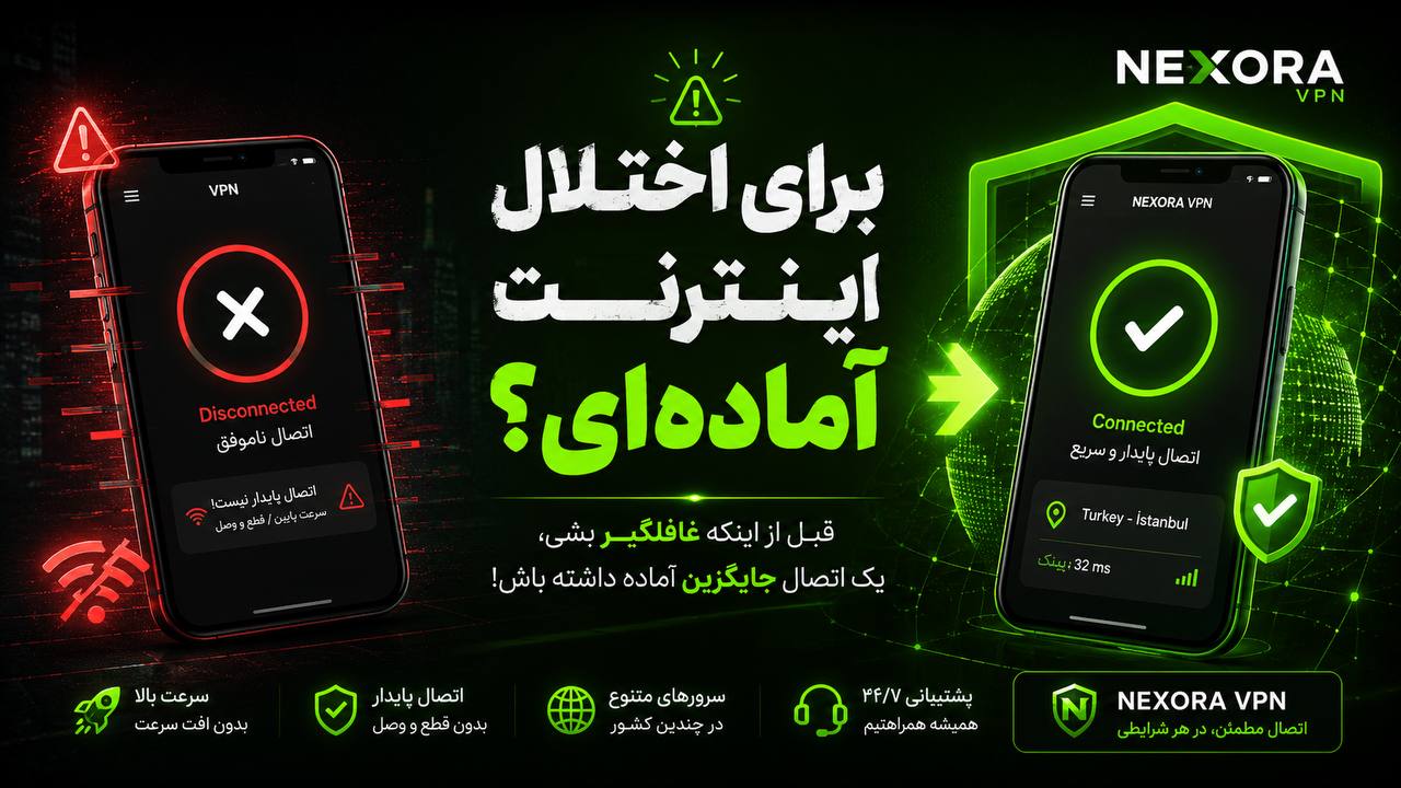 🥇 NexoraShield | VPN خرید