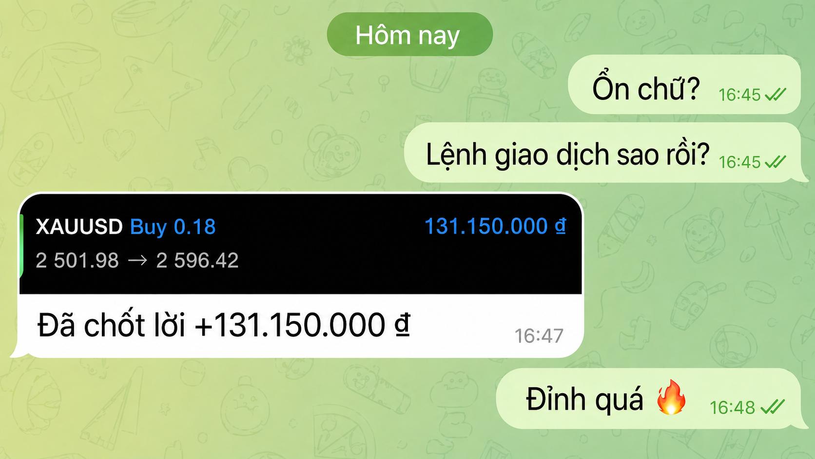 Trade cùng Hoàng Nam