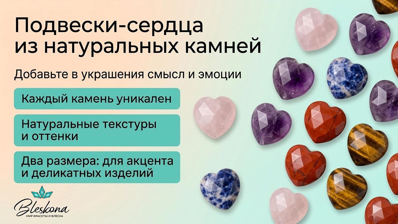 BLESKONA Натуральные камни & Фурнитура для создания украшений