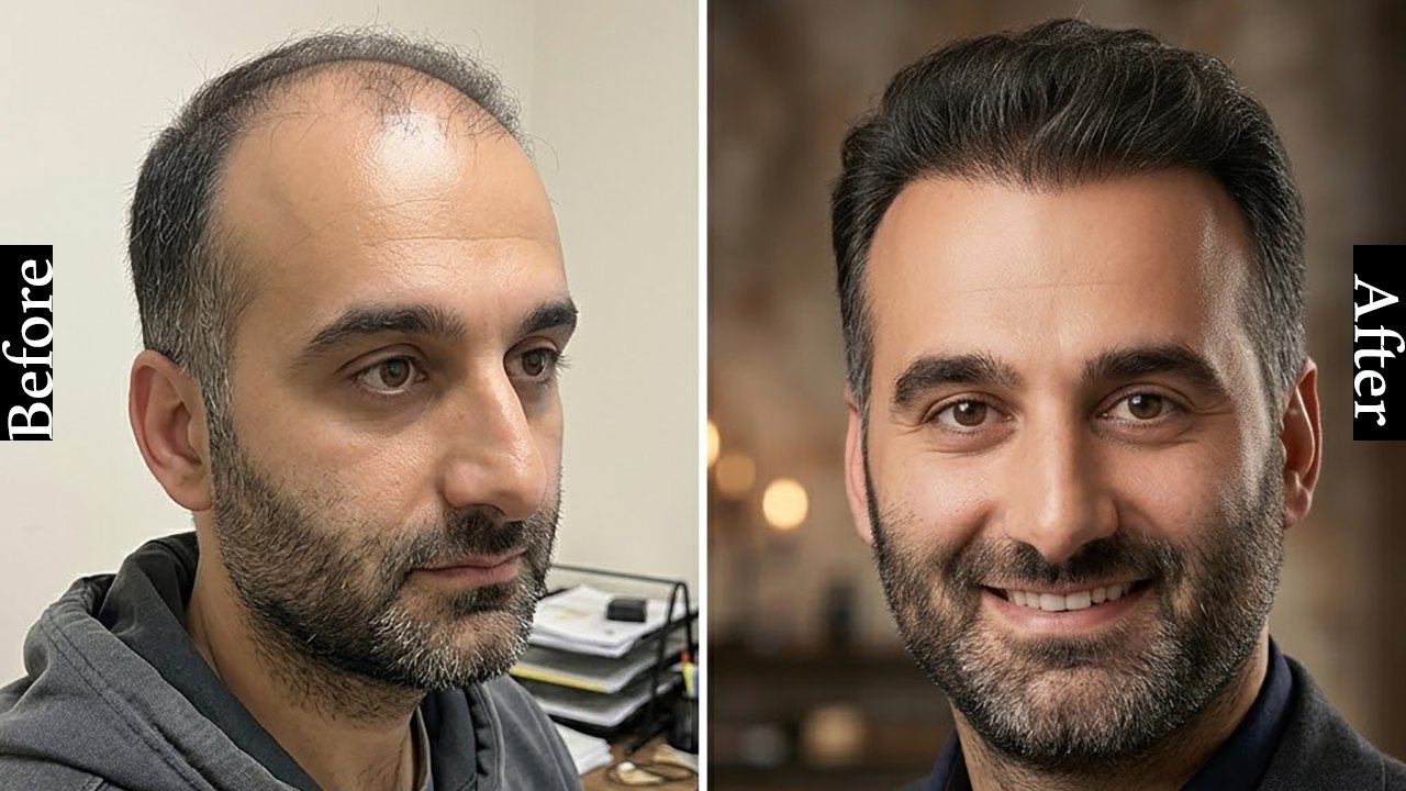 کاشت ابرو با موهای بلند👇فیلم کاشت رو ببین🥰