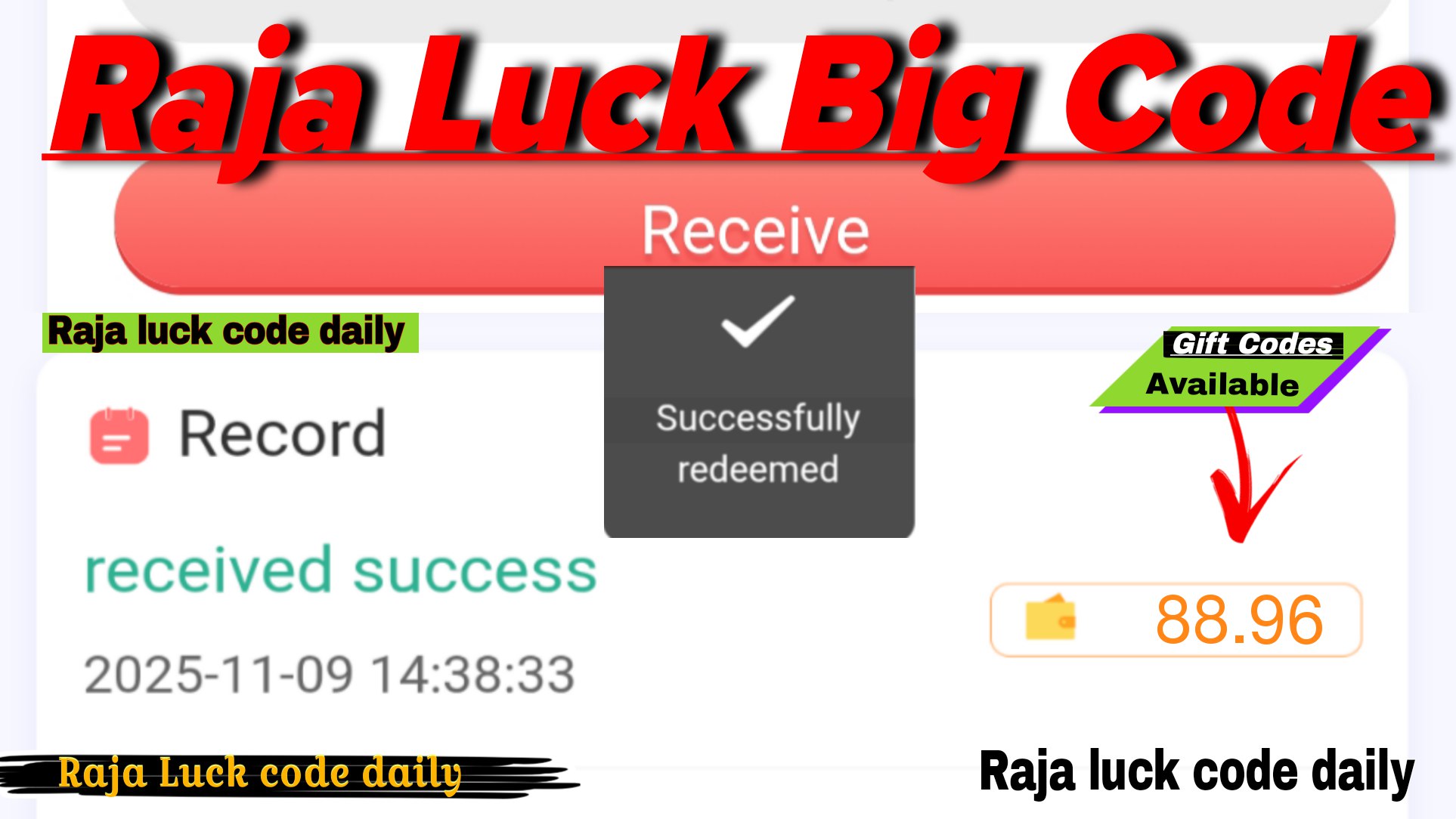 Raja luck Codes daily 🔥