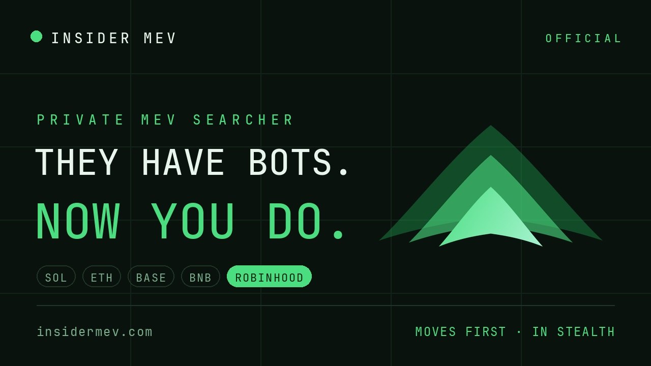 Insider MEV bot